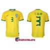 Virallinen Fanipaita Brasilia Thiago Silva 3 Kotipelipaita MM-Kisat 2022 - Miesten